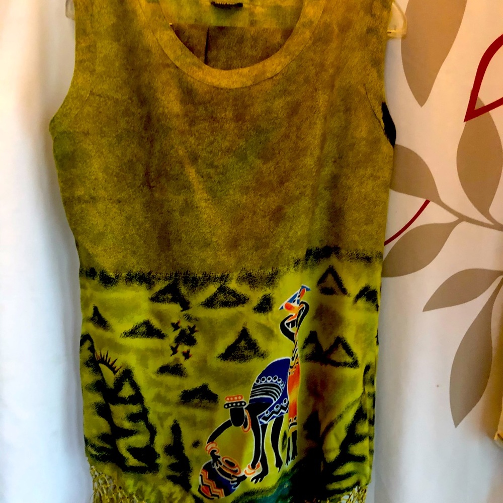 Women African design 2pc top and scarf